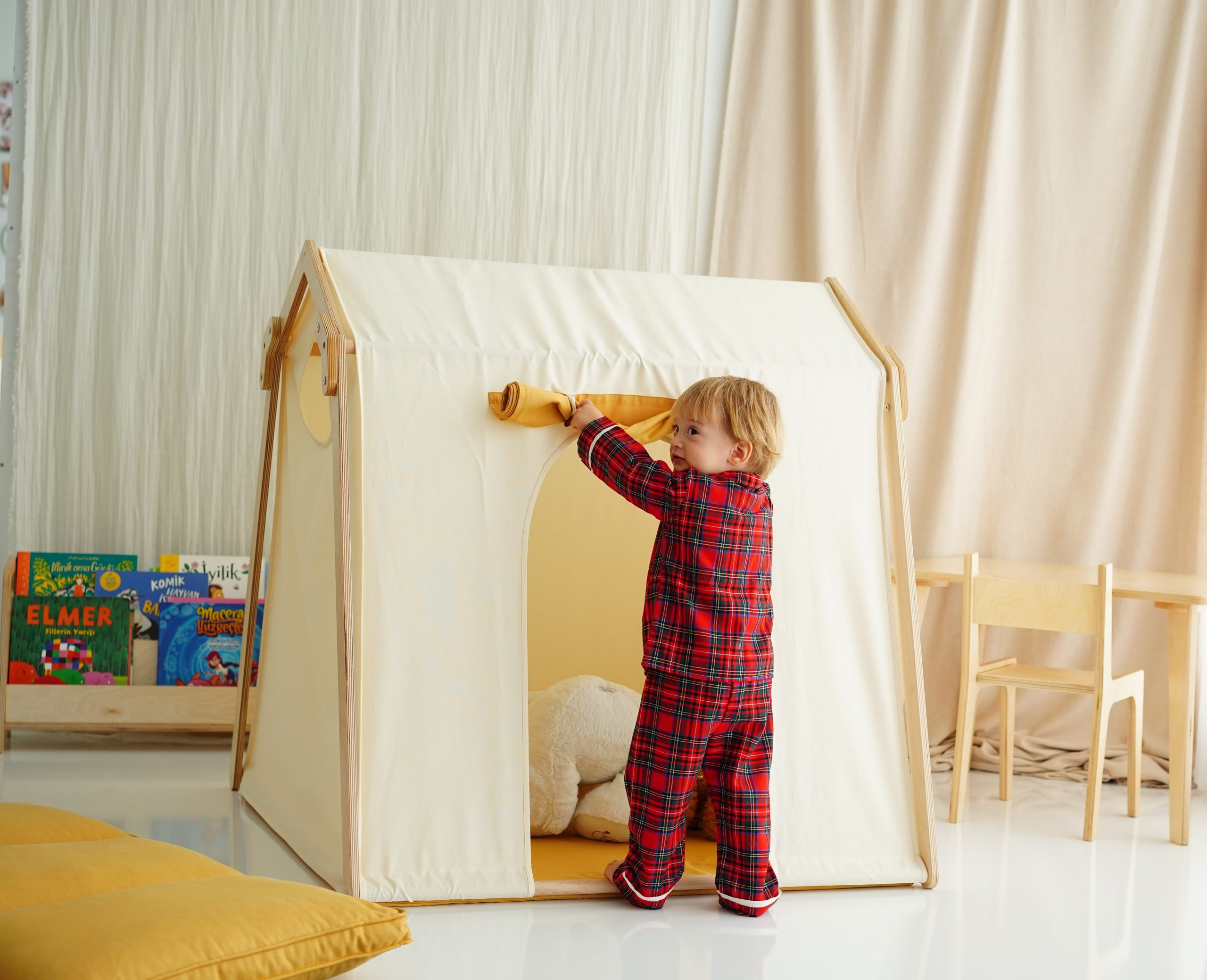 Ahşap Çocuk Oyun Çadırı - Görsel 2