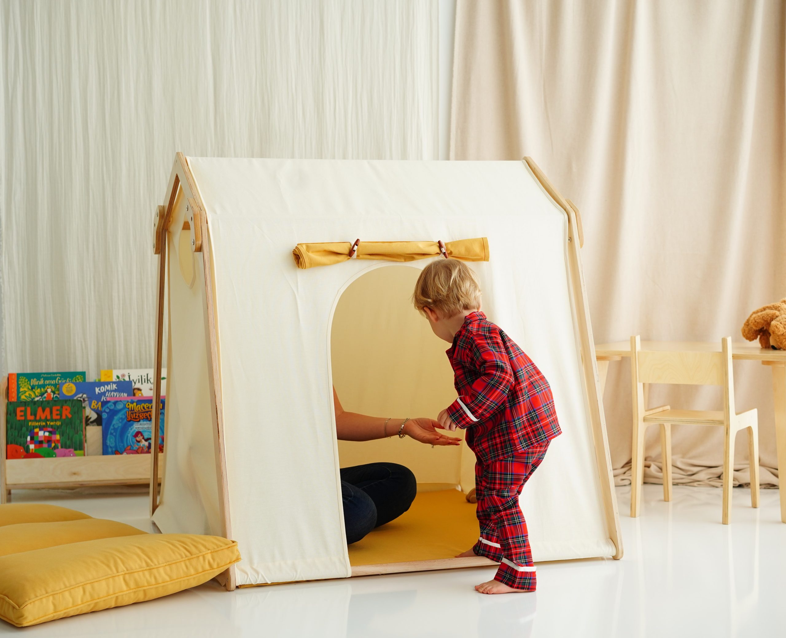 Ahşap Çocuk Oyun Çadırı - Görsel 6