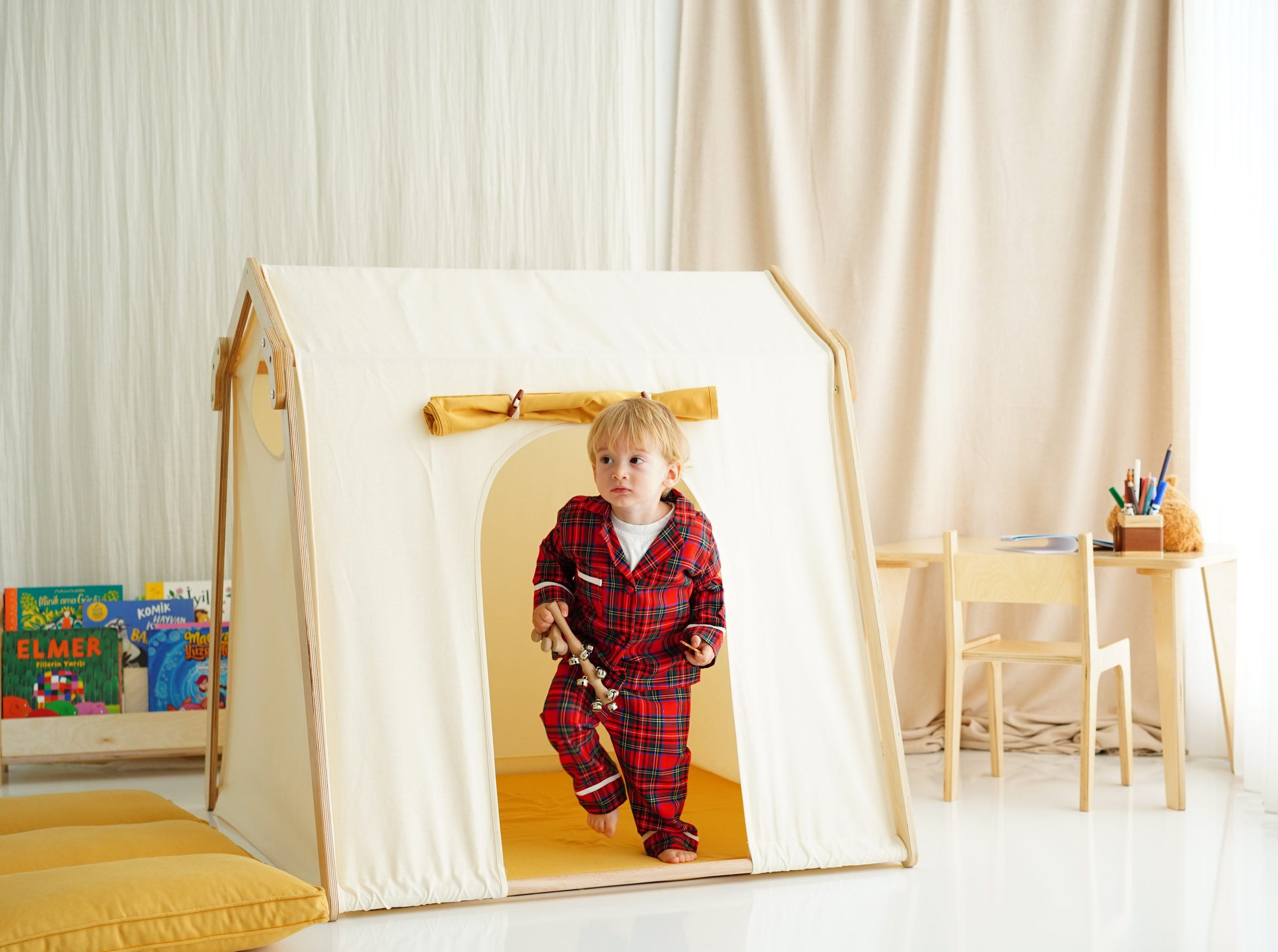 Ahşap Çocuk Oyun Çadırı - Görsel 4