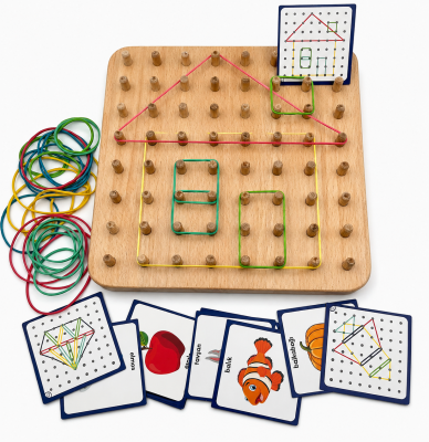 Geoboard / Lastik Geçirme Çocuk Oyuncağı