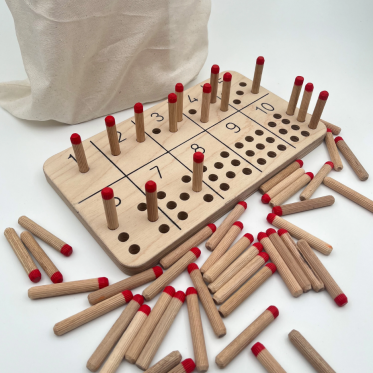 Montessori Ahşap Sayı Öğrenme ve Sayma Oyuncağı