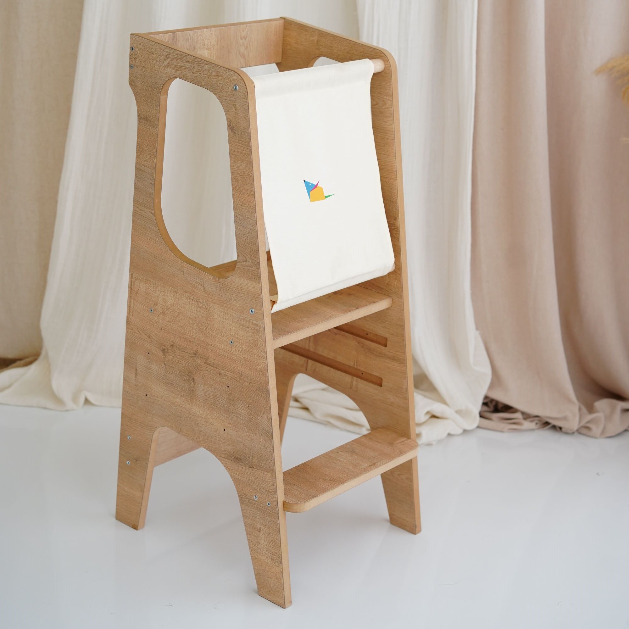 Montessori Öğrenme Kulesi MDF - Görsel 5