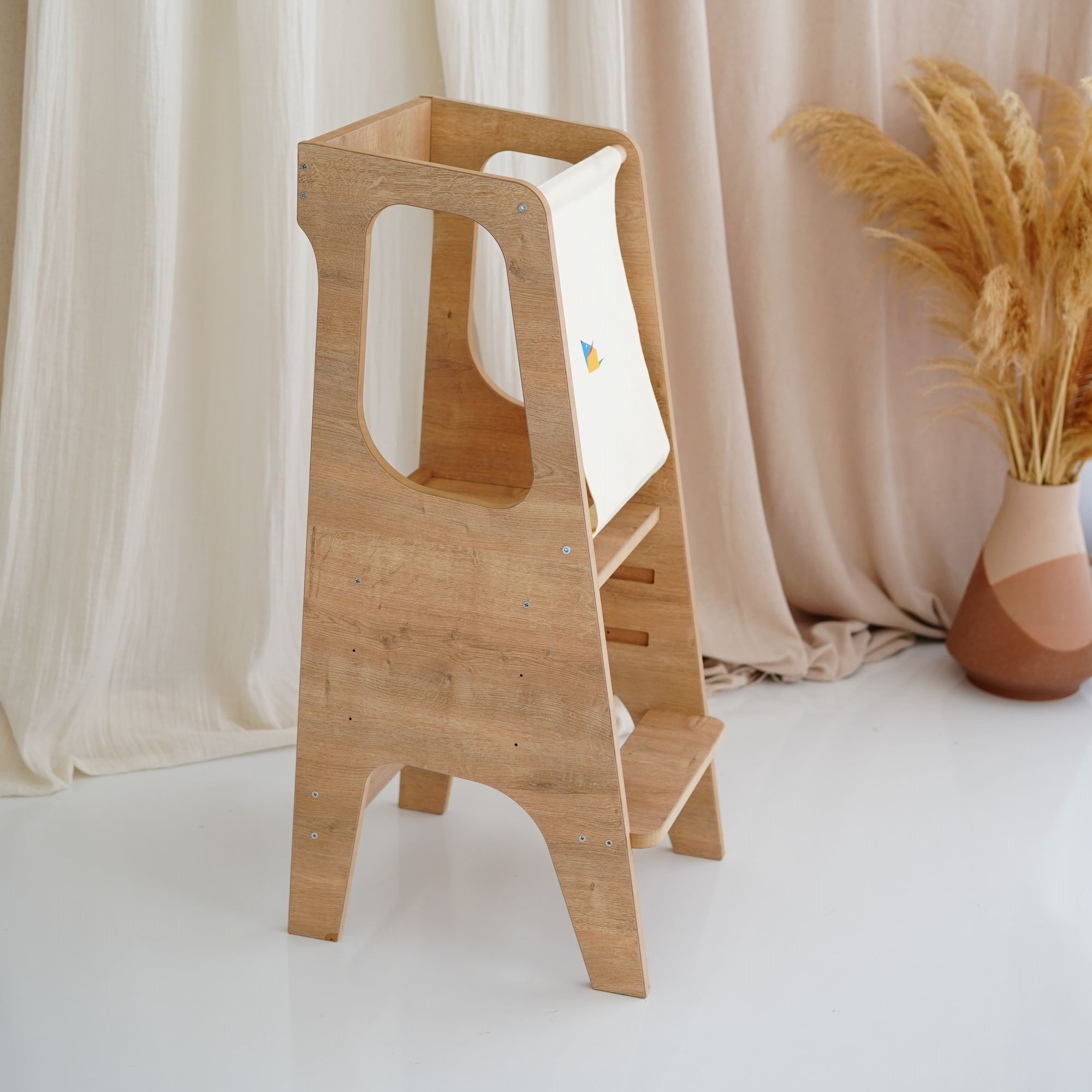 Montessori Öğrenme Kulesi MDF - Görsel 3